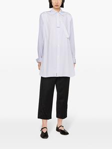 Yohji Yamamoto halo-stripe cotton shirt - Grijs