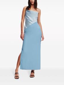 Karl Lagerfeld Maxi-jurk met logoplakkaat - Blauw
