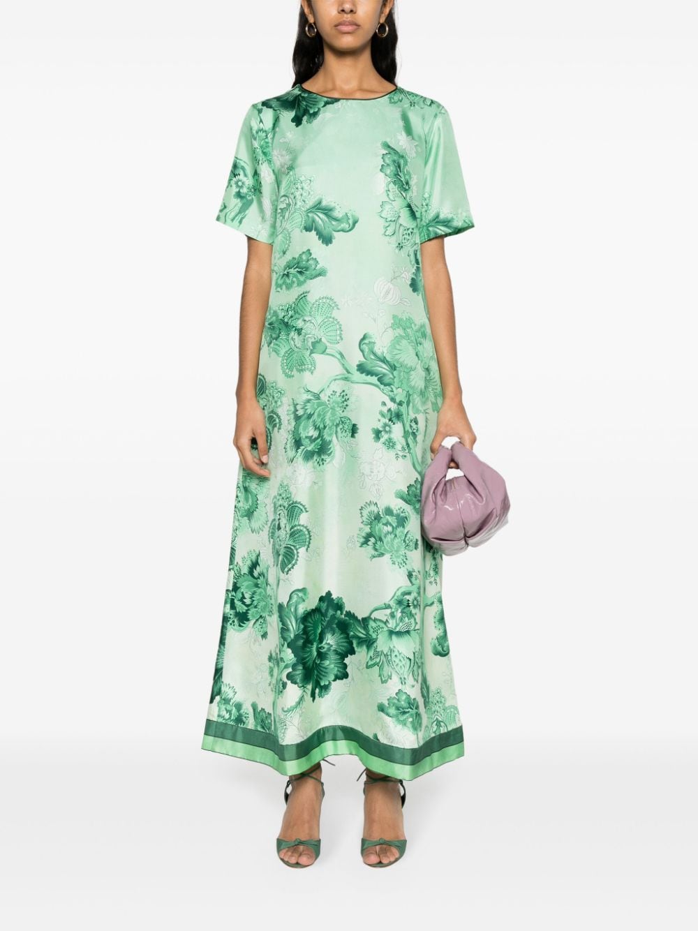F.R.S For Restless Sleepers Criso floral-print maxi dress - Groen