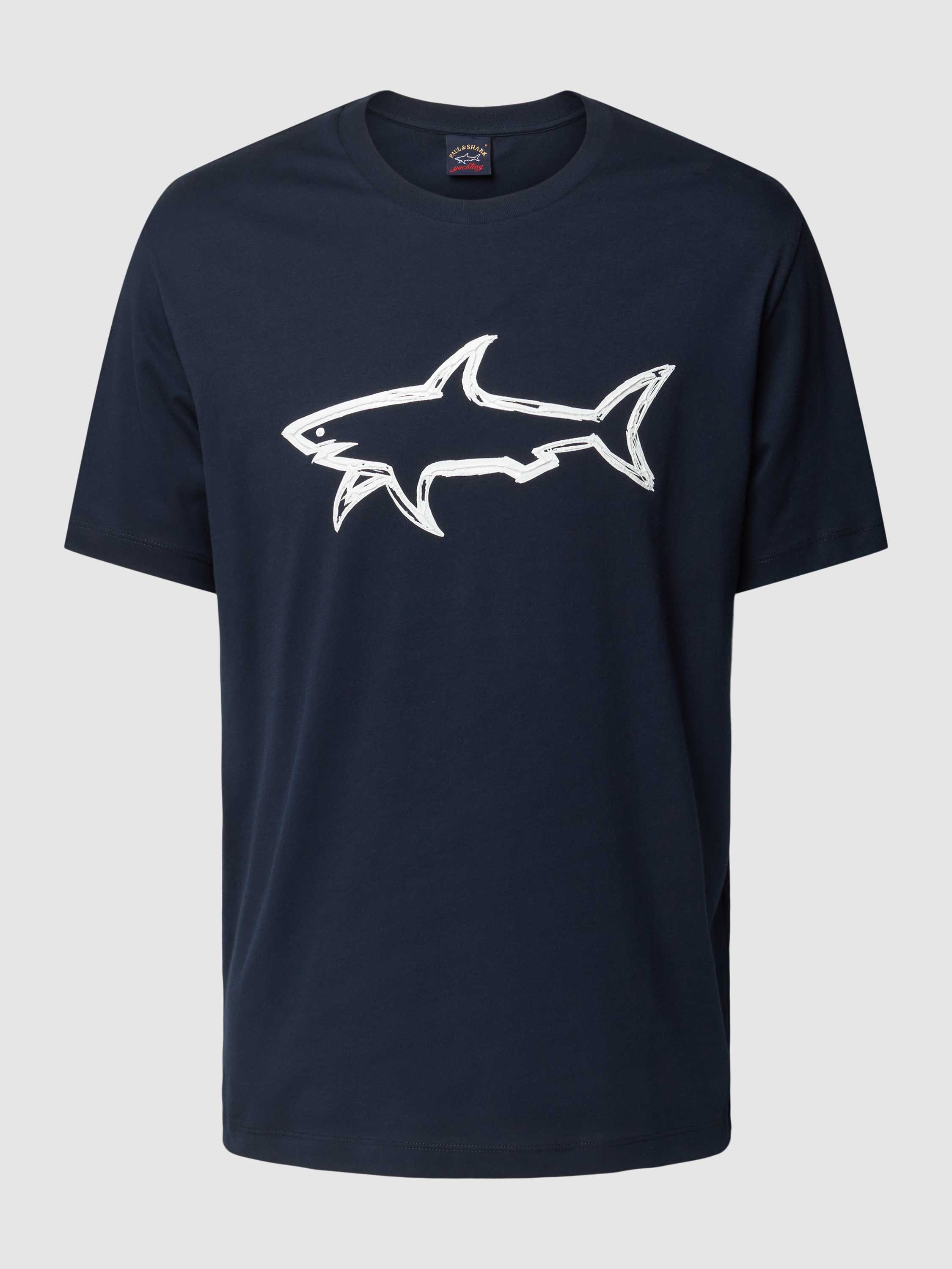 PAUL & SHARK T-shirt met labelprint