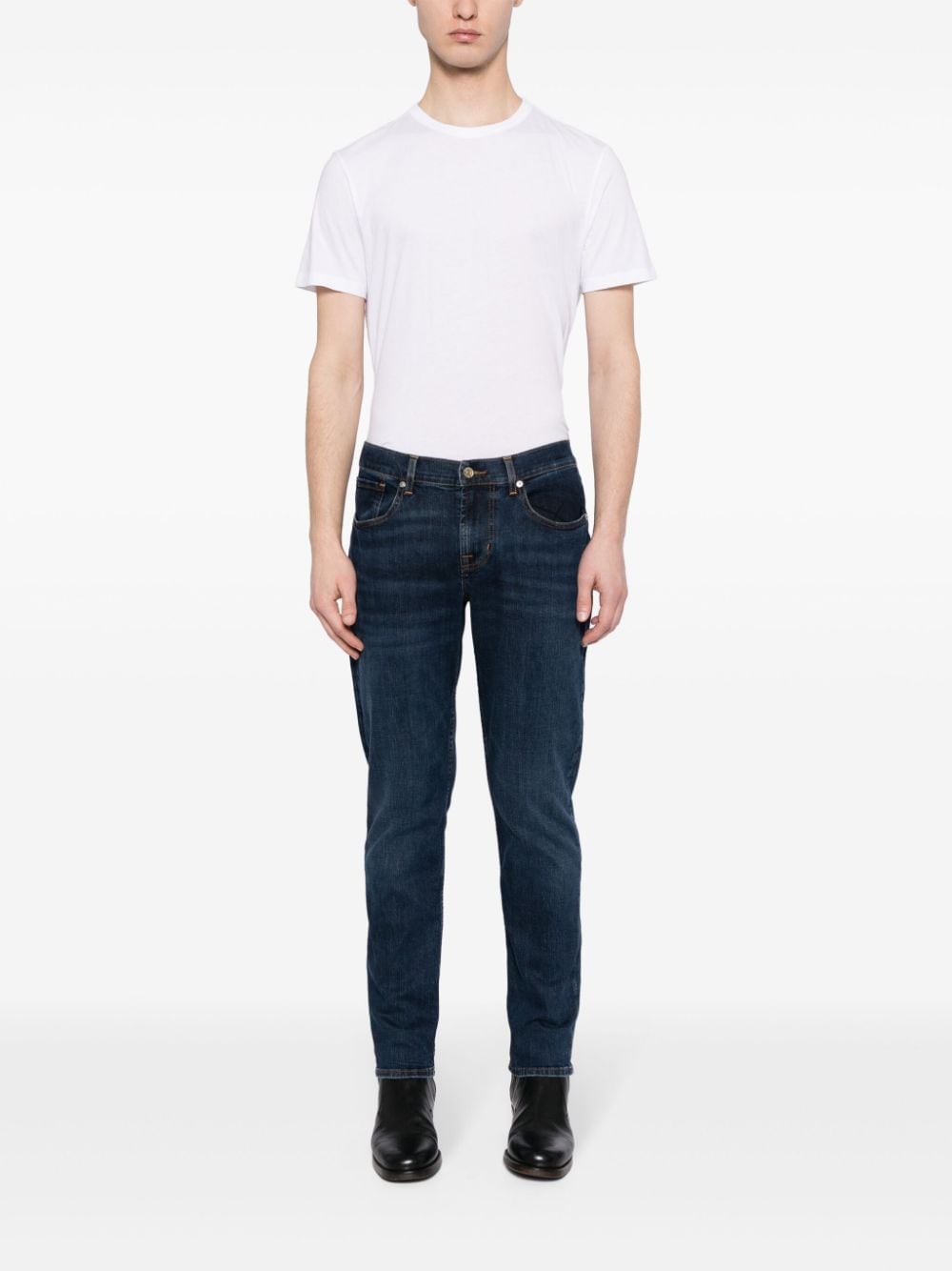 7 For All Mankind cotton crew-neck T-shirt - Wit
