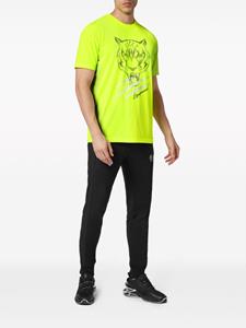 Plein Sport T-shirt met tijgerprint - Geel