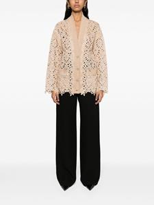 Valentino Garavani wide-leg silk trousers - Zwart