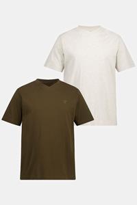 JP1880 T-Shirt T-Shirts Basic 2er-Pack V-Ausschnitt Halbarm (2-tlg)