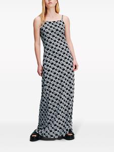 Karl Lagerfeld Jeans Maxi-jurk met monogramprint - Grijs
