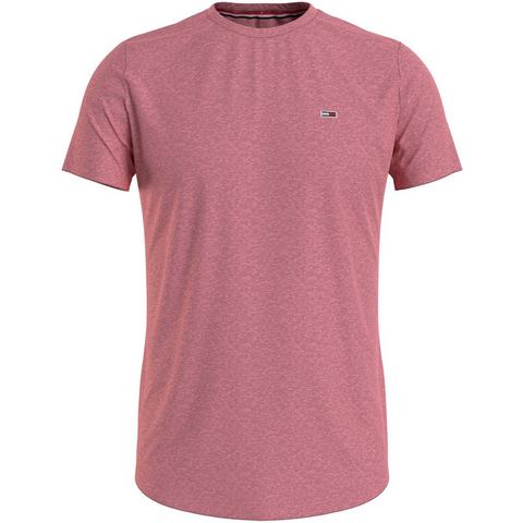 TOMMY JEANS T-shirt TJM SLIM JASPE C NECK met merklabel