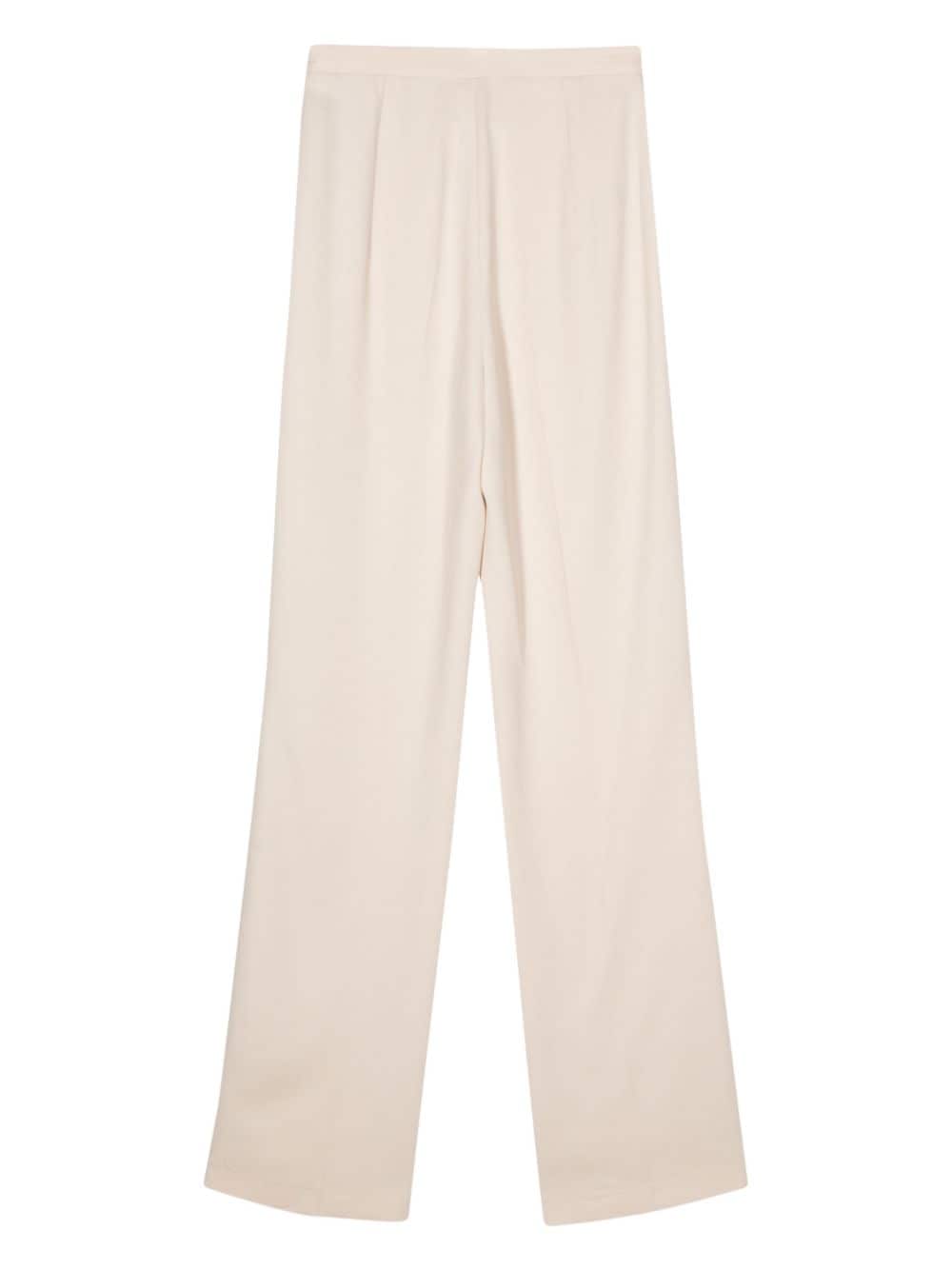 STYLAND high-waisted straight-leg trousers - Beige