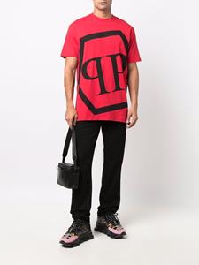 Philipp Plein T-shirt met logoprint - Rood