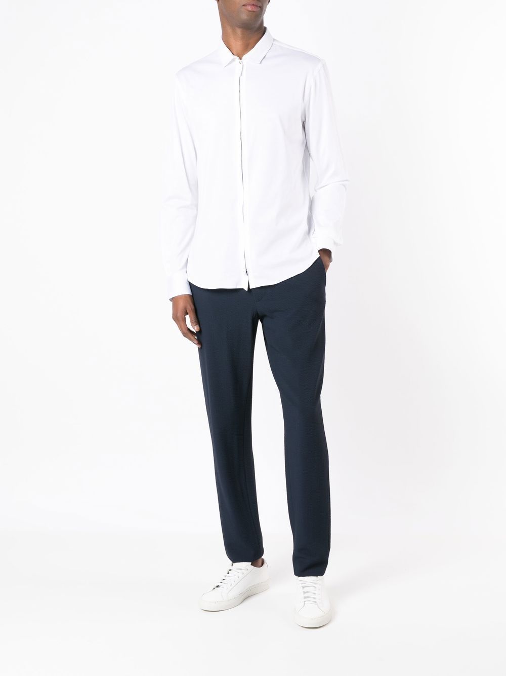 Giorgio Armani Overhemd met rits - Wit