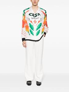 Casablanca Casa Moto silk shirt - Wit