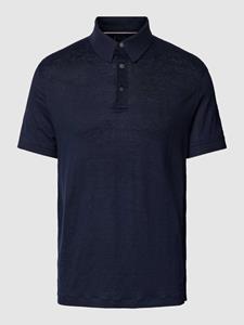 Tommy Hilfiger Regular fit poloshirt van linnenmix