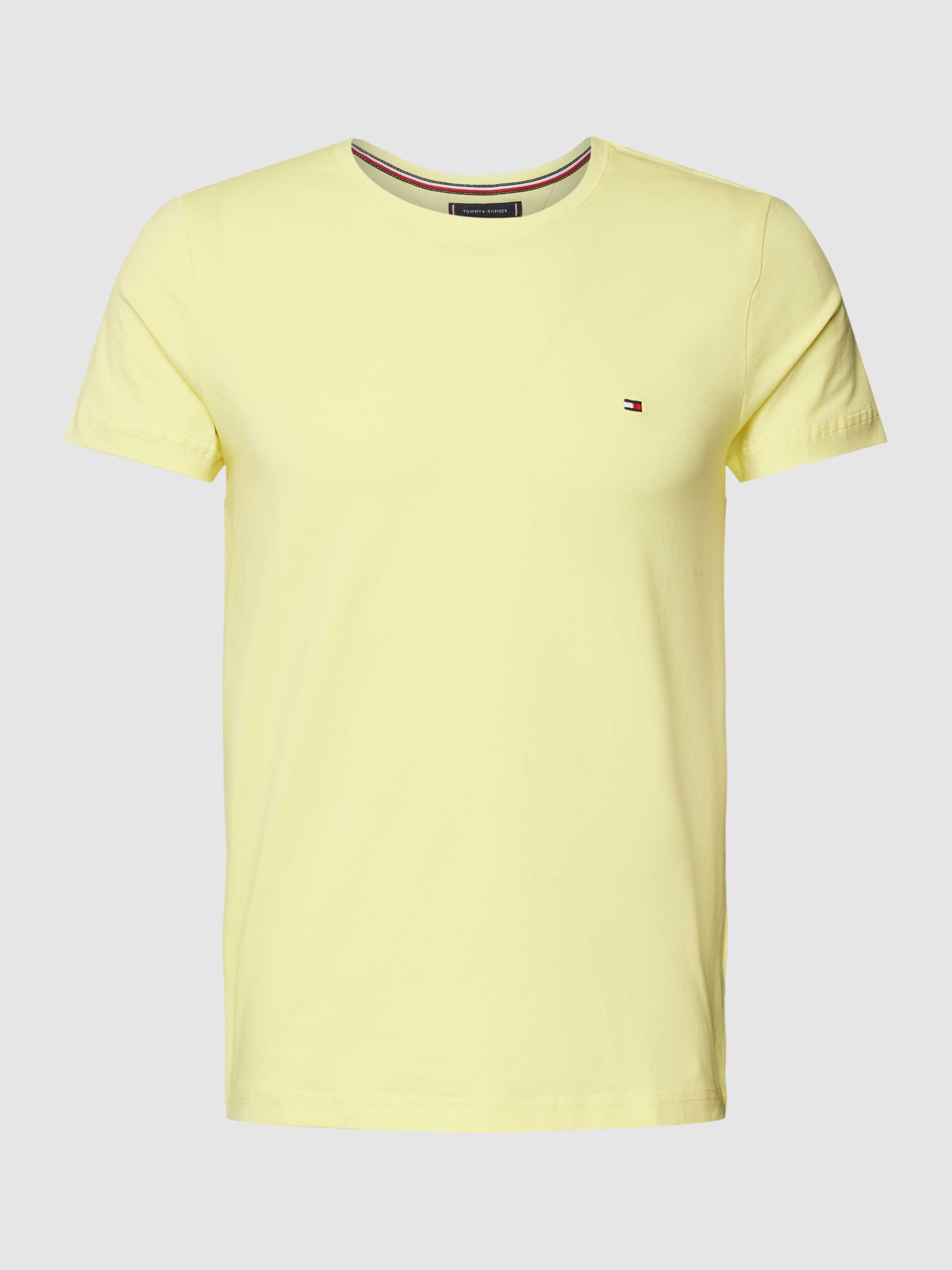 Tommy Hilfiger Slim fit T-shirt met logostitching