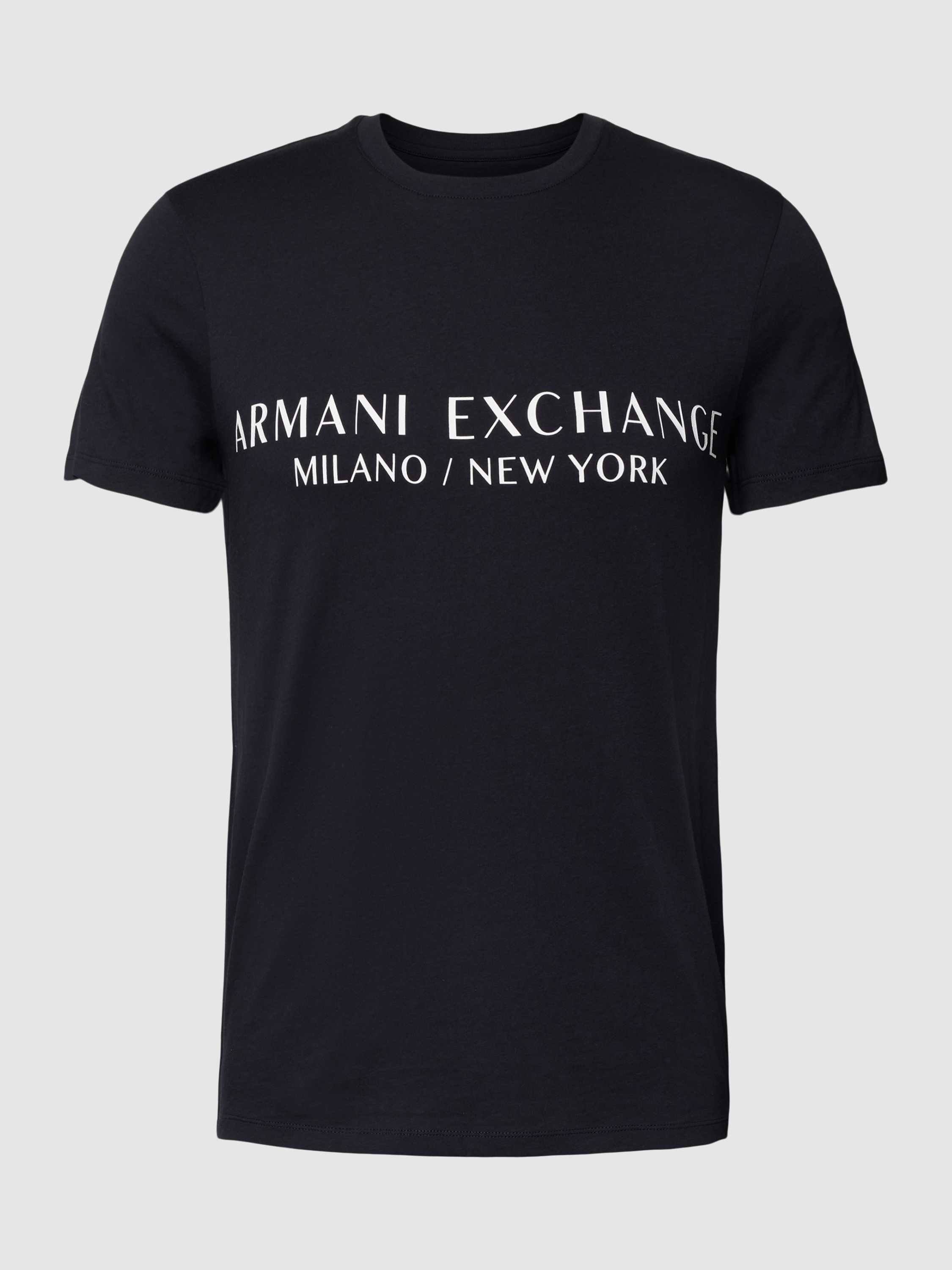 Armani Exchange T-shirt met labelprint