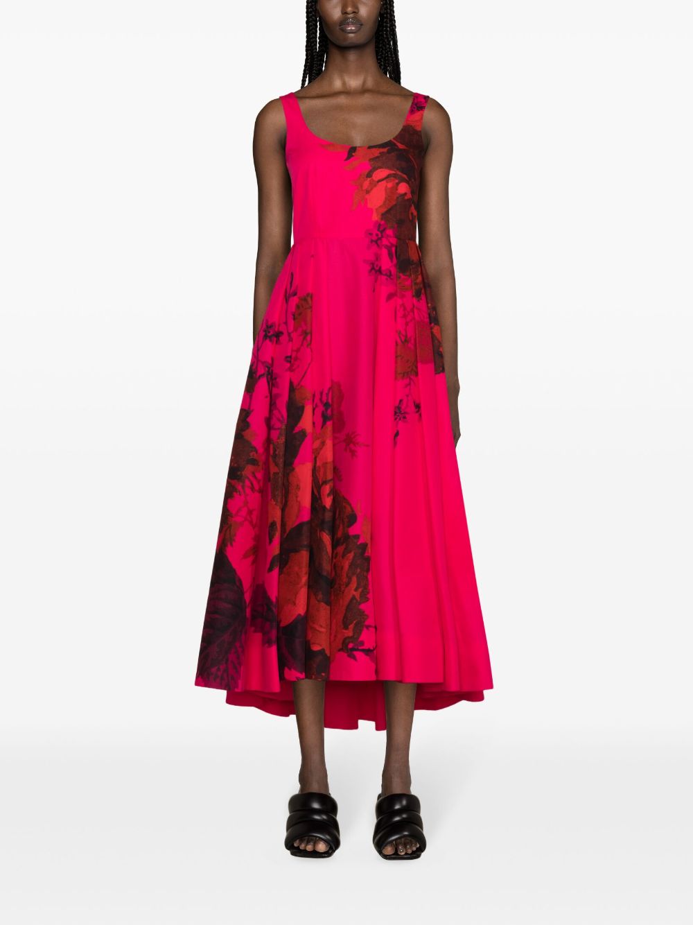 Erdem Maxi-jurk met bloemenprint - Roze