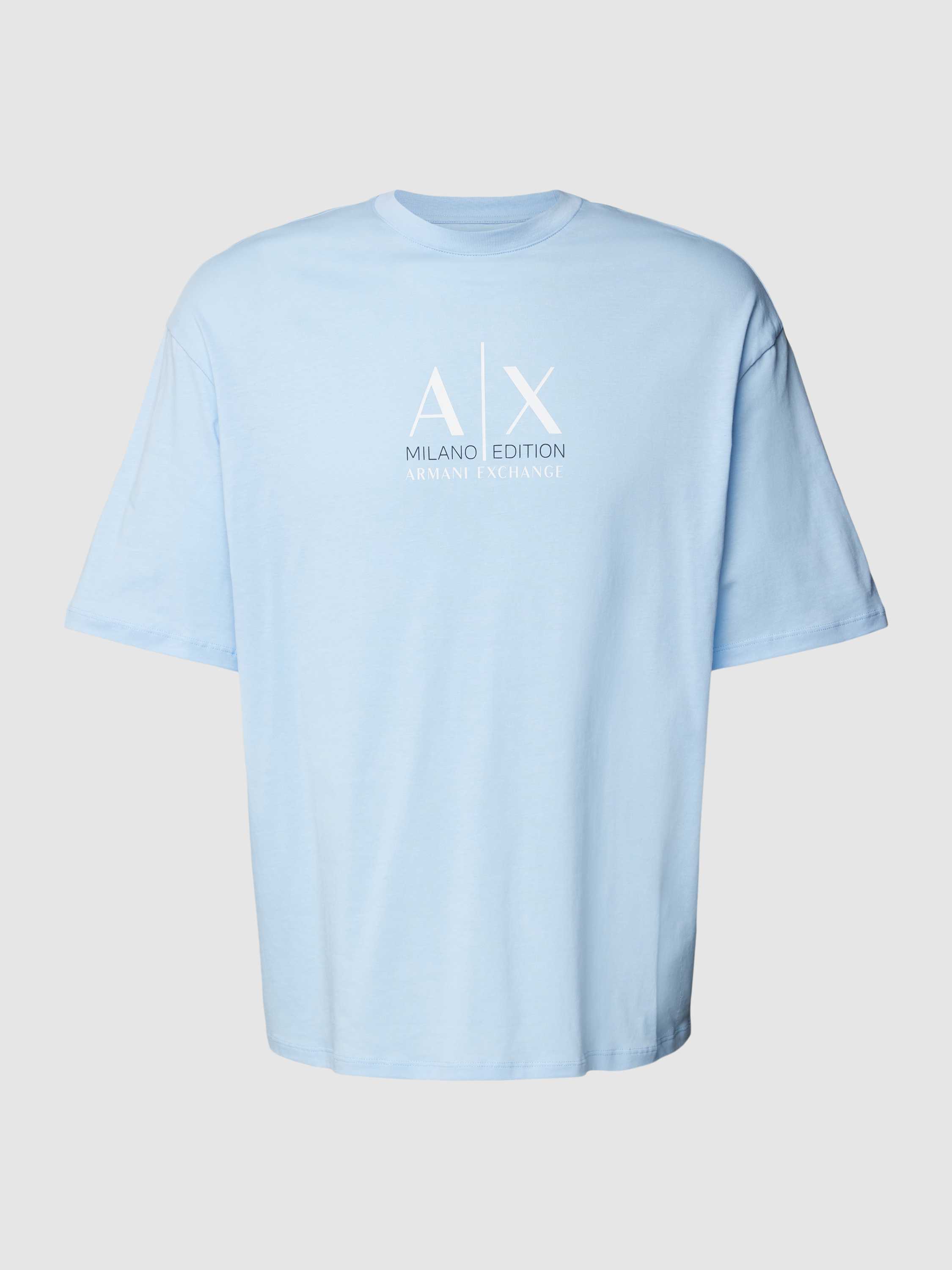 Armani Exchange Comfort fit T-shirt met labelprint