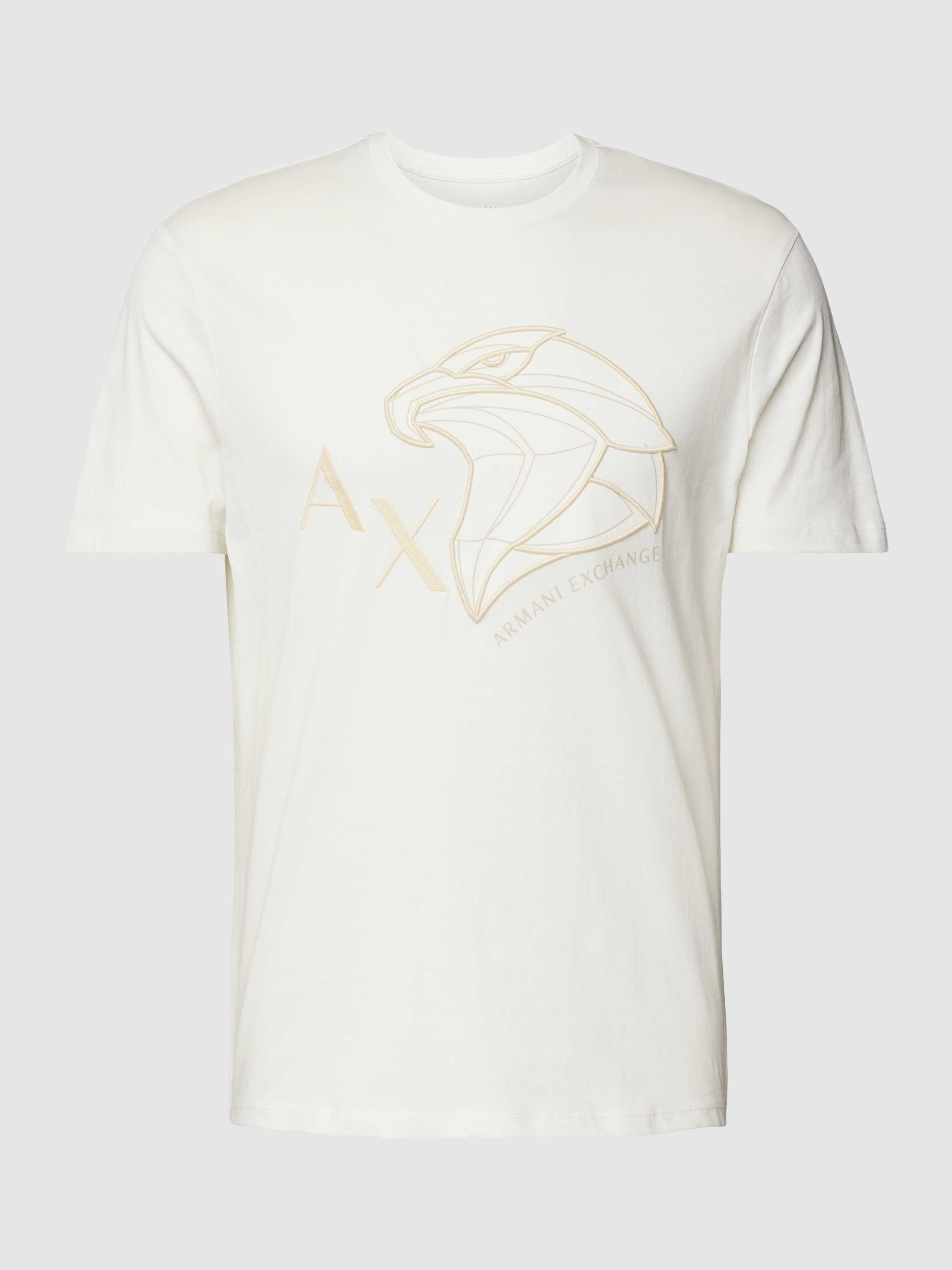 Armani Exchange T-shirt met label- en motiefstitching
