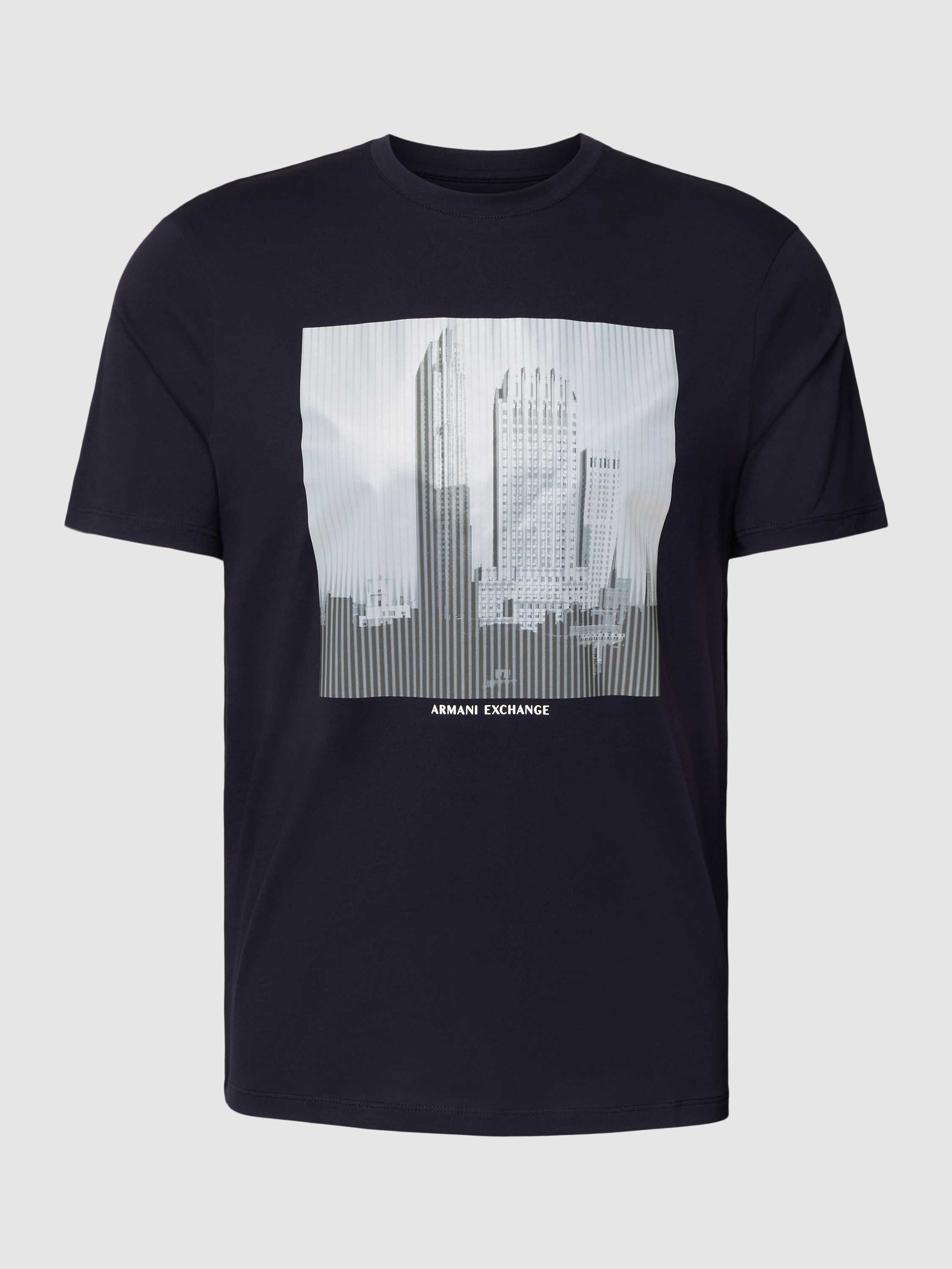 Armani Exchange Skyscraper Cotton-Jersey T-Shirt - S