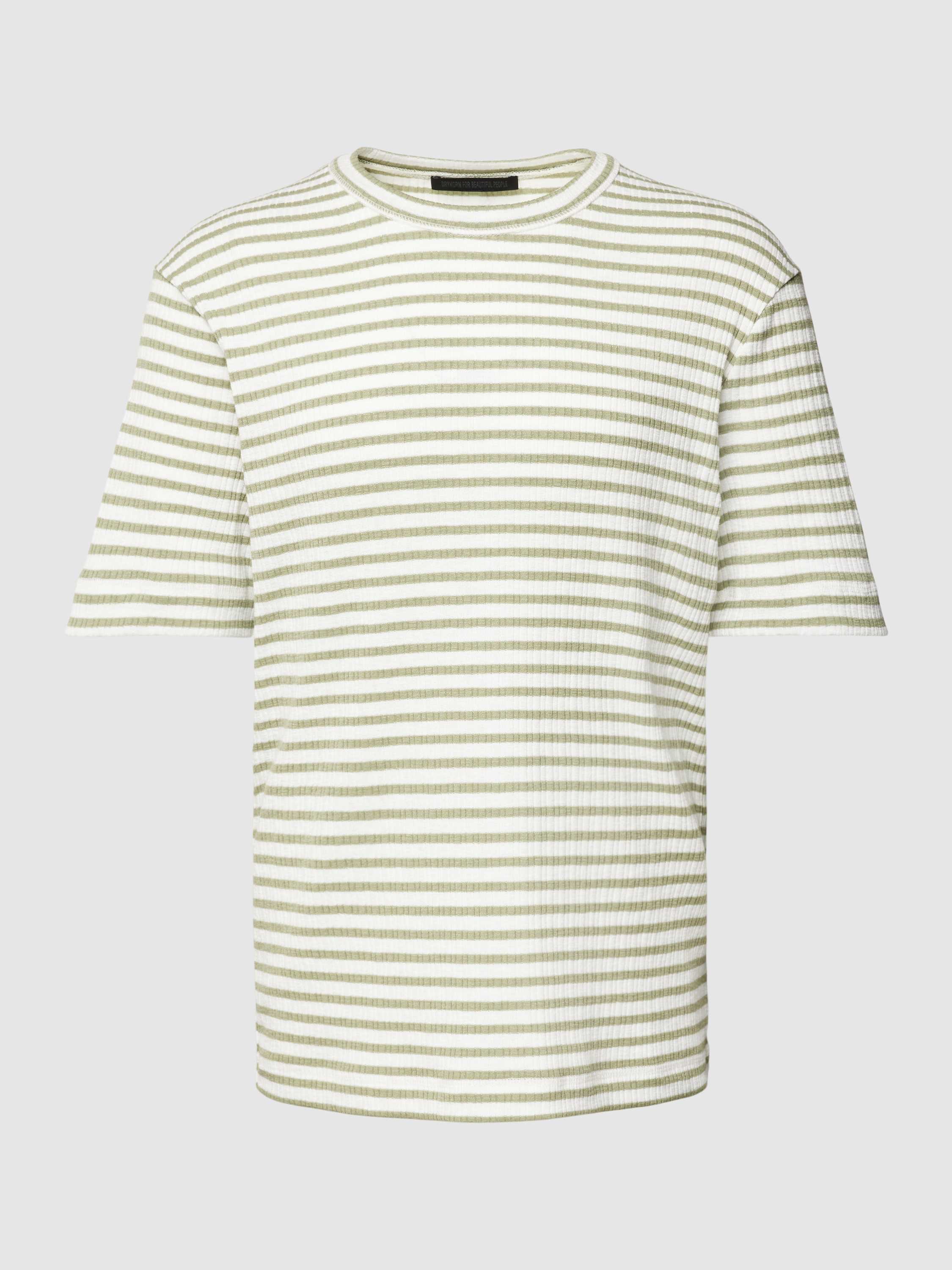 Drykorn T-shirt met streepmotief, model 'RAPHAEL'