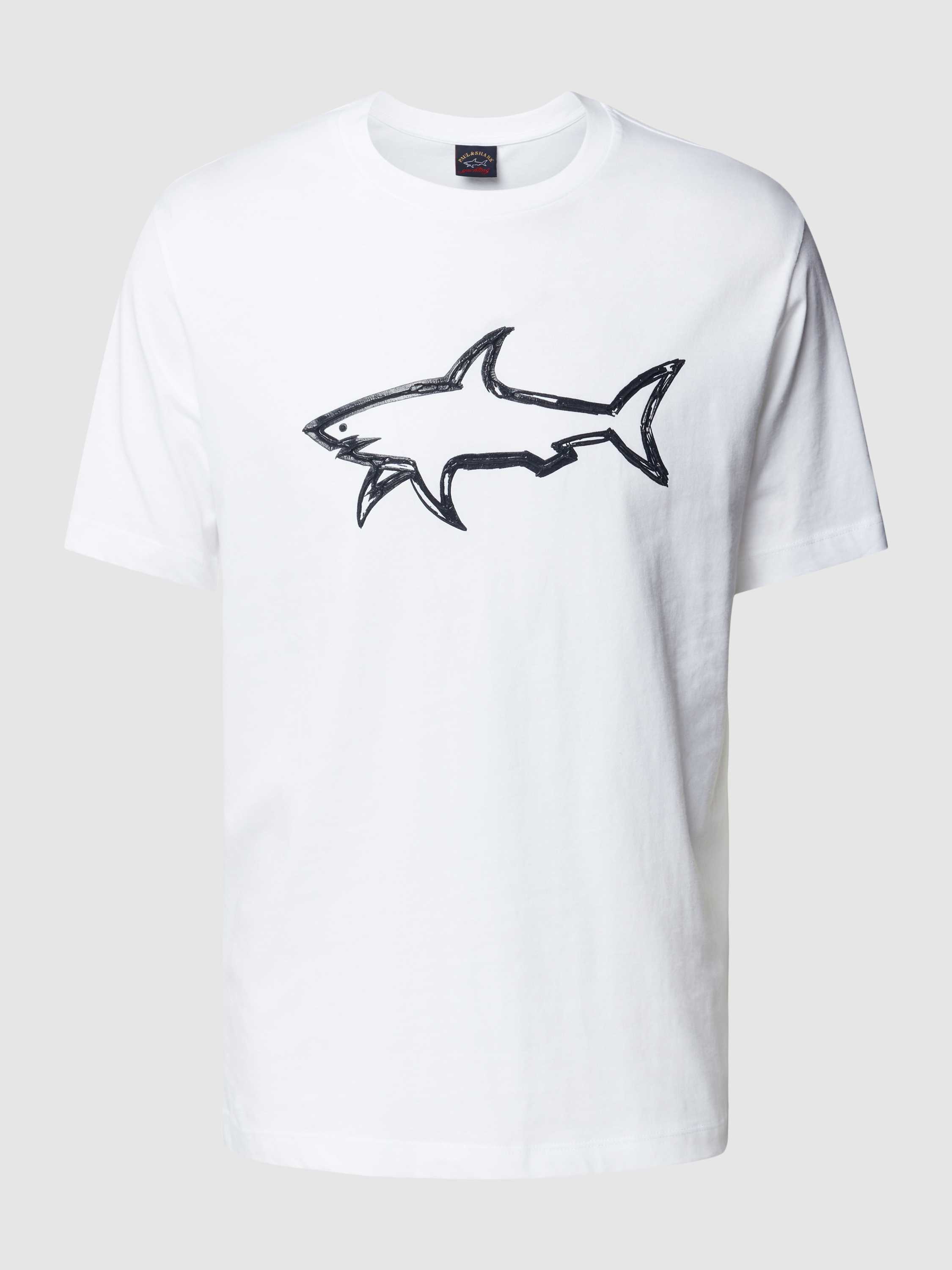PAUL & SHARK T-shirt met labelprint