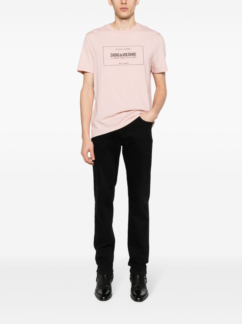 Zadig&Voltaire Ted organic-cotton T-shirt - Roze