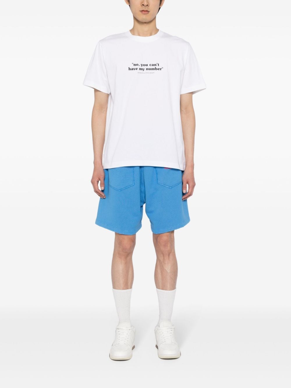 Off-White Quote Number cotton T-shirt - Wit