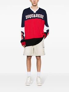 Dsquared2 logo-print long-sleeve T-shirt - Blauw