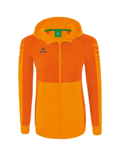 erima Six Wings Trainingsjacke mit Kapuze Damen new orange/orange