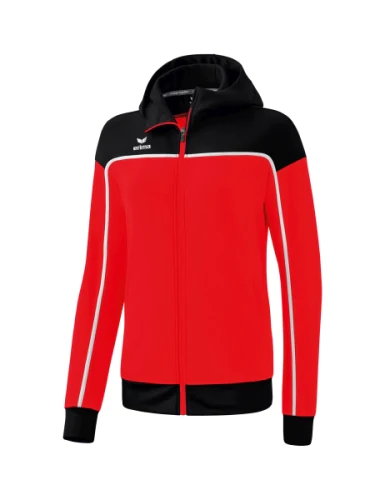 erima Change Trainingsjacke mit Kapuze Damen rot/schwarz/weiß