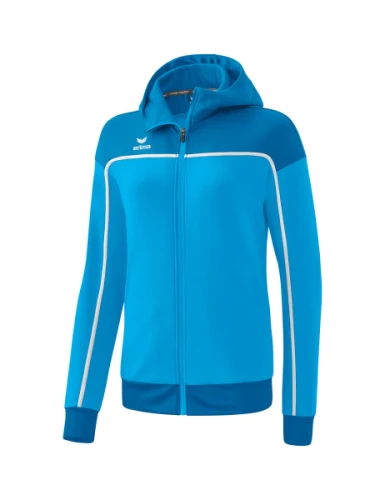 erima Change Trainingsjacke mit Kapuze Damen curacao/mykonos/weiß