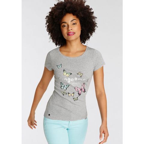 KangaROOS T-Shirt, mit süßem Logodruck & Schmetterlingen - NEUE KOLLEKTION