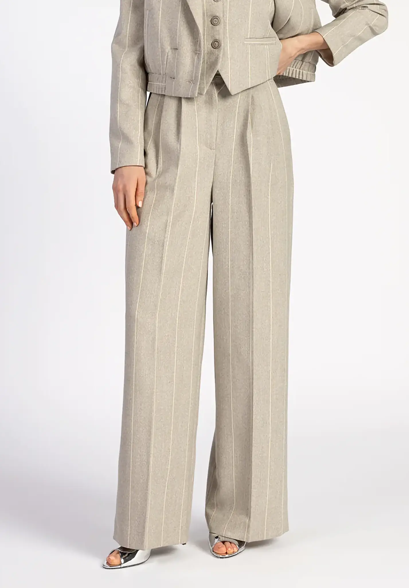 Aaiko Saba stripe trousers