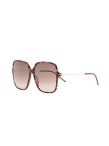 Gucci Eyewear Zonnebril met vierkant montuur - Goud