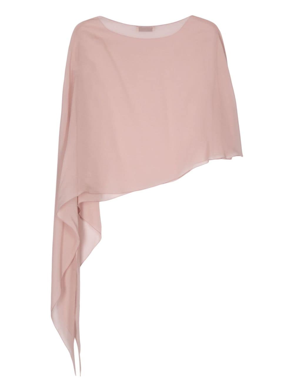 Antonelli asymmetric silk blouse - Roze