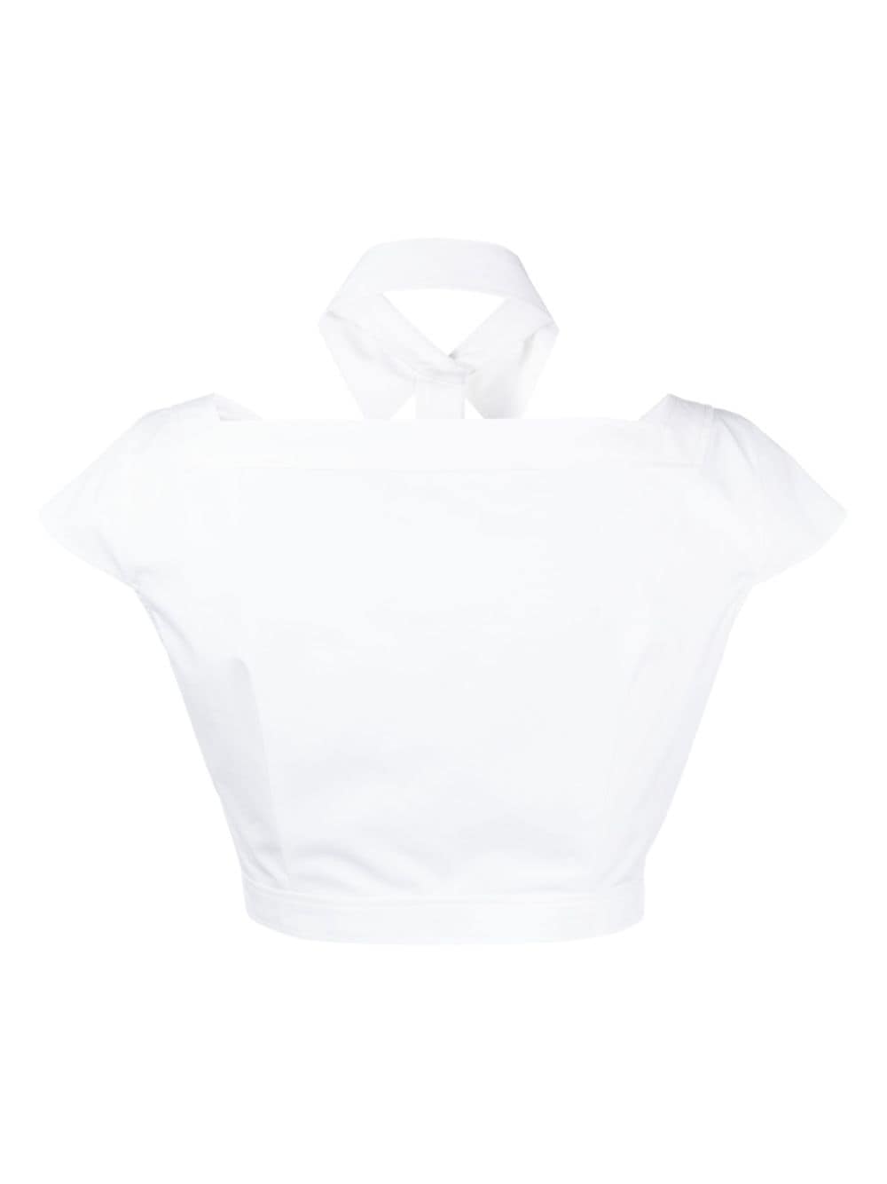 Kimhekim Cropped blouse - Wit