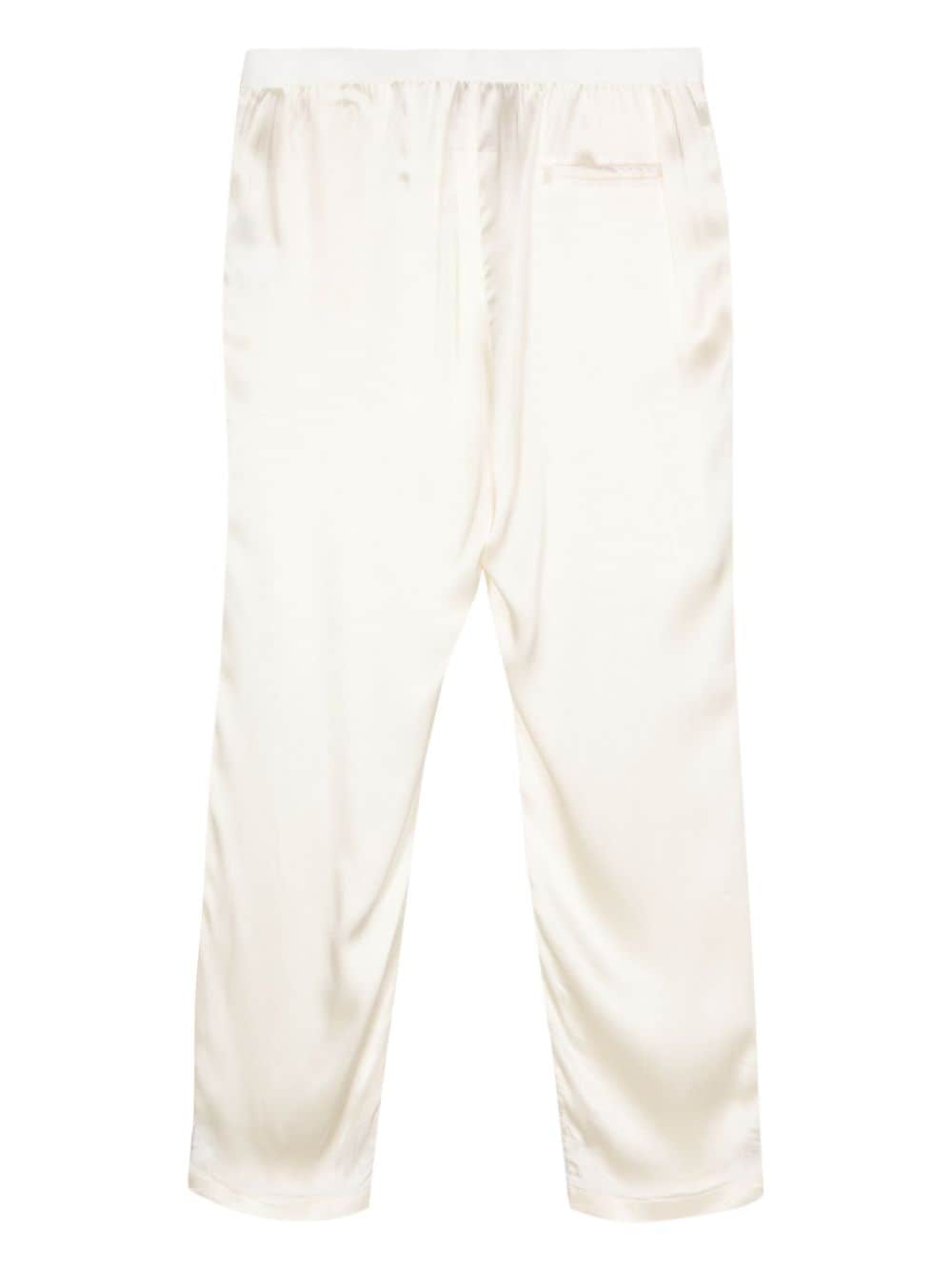Semicouture cady tapered-leg trousers - Beige