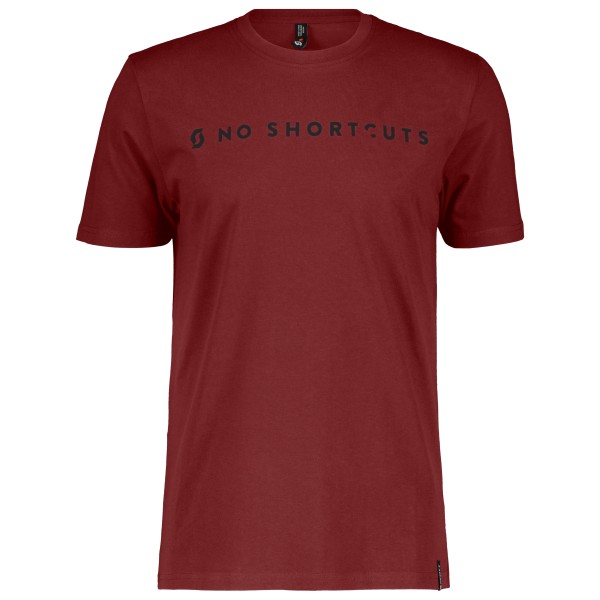 Scott  No Shortcuts S/S - T-shirt, rood