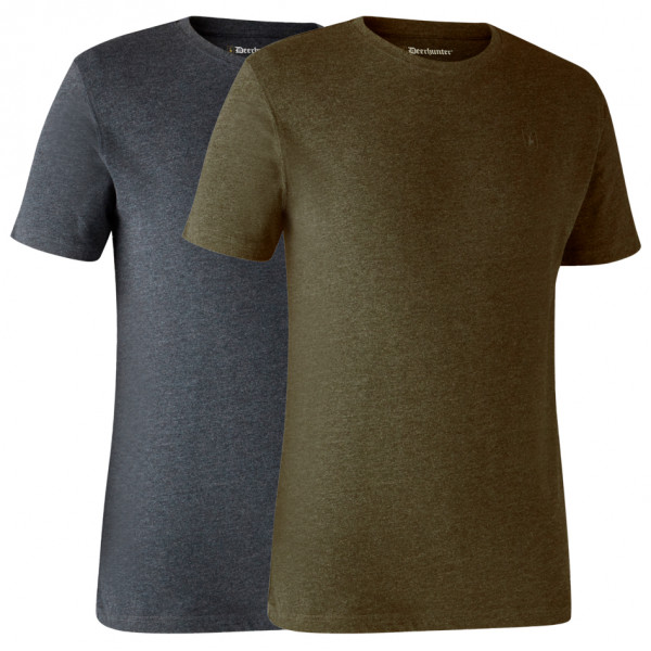 Deerhunter  Basic T-Shirt 2-Pack - T-shirt, bruin
