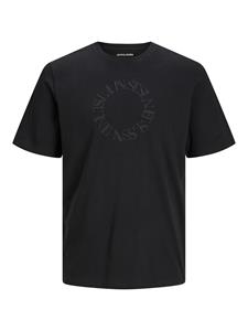 Jack & Jones Jack& Jones Jjlee Tee Ss Crew Neck Black ZWART 