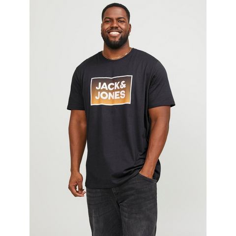 Jack & Jones PlusSize Shirt met ronde hals JJSTEEL TEE SS CREW NECK PLS