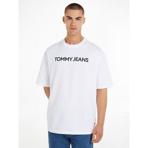 Tommy Jeans Plus T-shirt TJM OVZ BOLD CLASSICS TEE EXT met tommy jeans-letters
