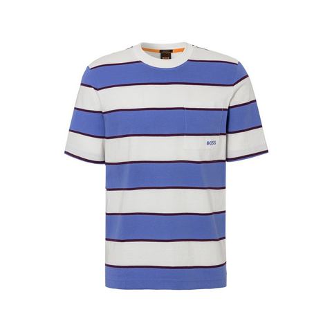 BOSS ORANGE T-Shirt "Te stripes", mit breitem Streifenmuster