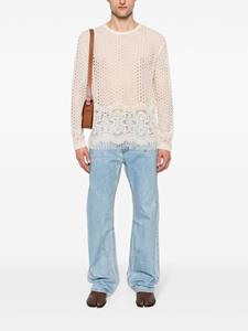 Andersson Bell lace long-sleeve T-shirt - Beige