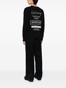 Yohji Yamamoto x NEIGHBORHOOD logo-print cotton T-shirt - Zwart