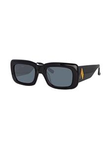 Linda Farrow Marfa rectangle-frame sunglasses - Zwart