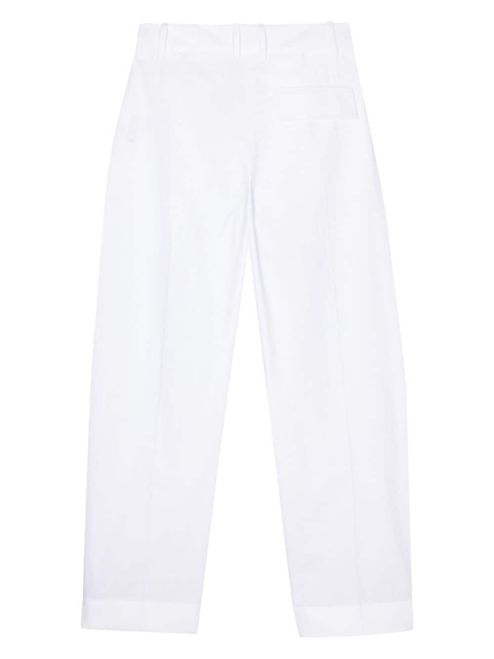 Studio Nicholson Acuna high-waisted cotton trousers - Wit