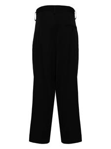 Y's wide-leg wool trousers - Zwart