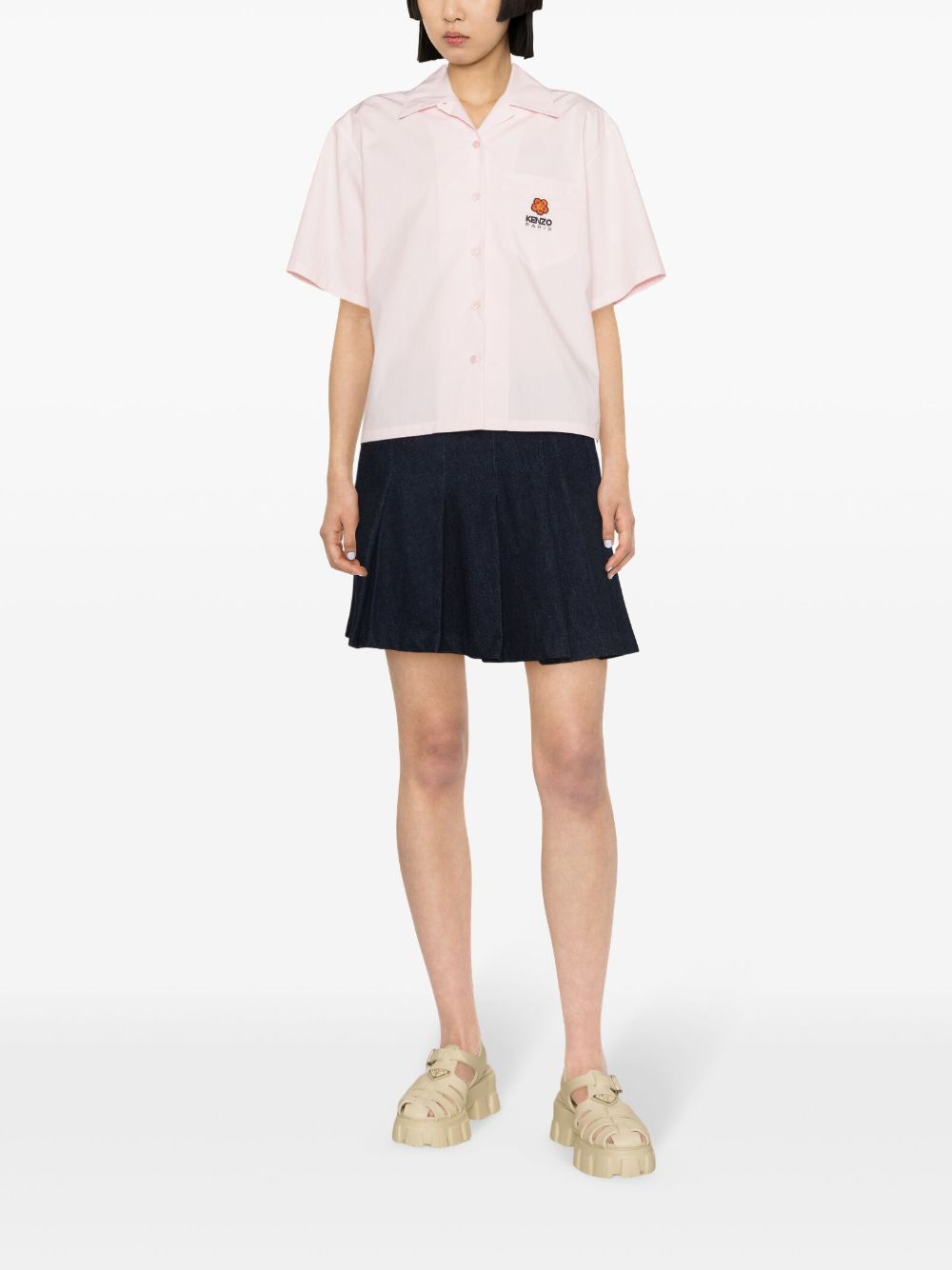Kenzo Boke Flower cotton shirt - Roze