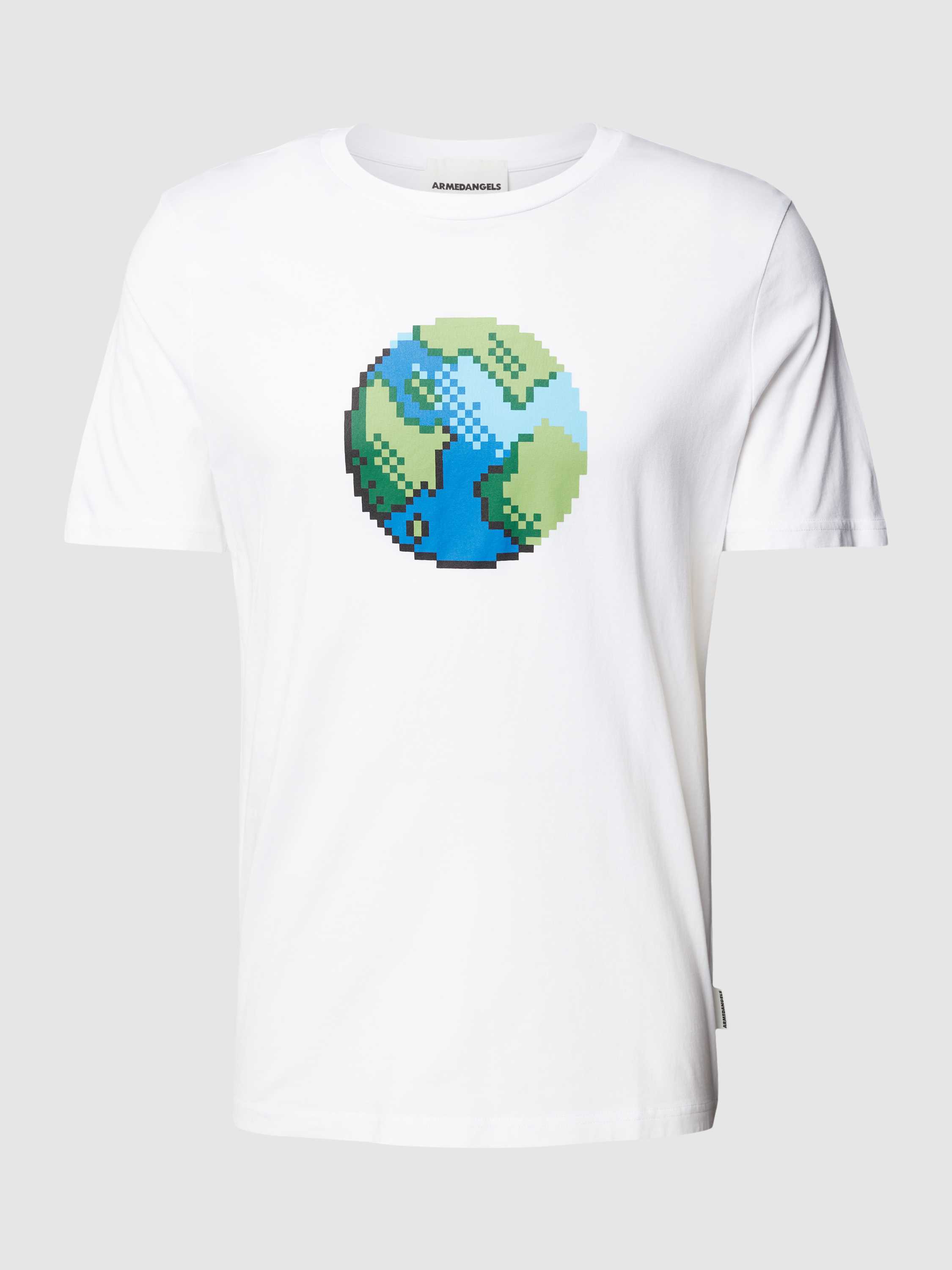 ARMEDANGELS T-shirt met motiefprint, model 'JAAMES PLAANET'