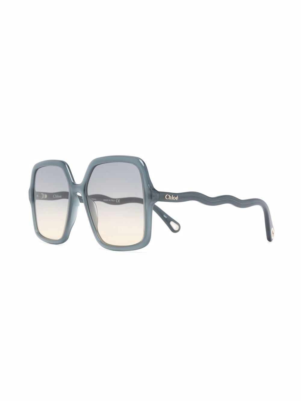 Chloé Eyewear Zelie zonnebril met vierkant montuur - Groen