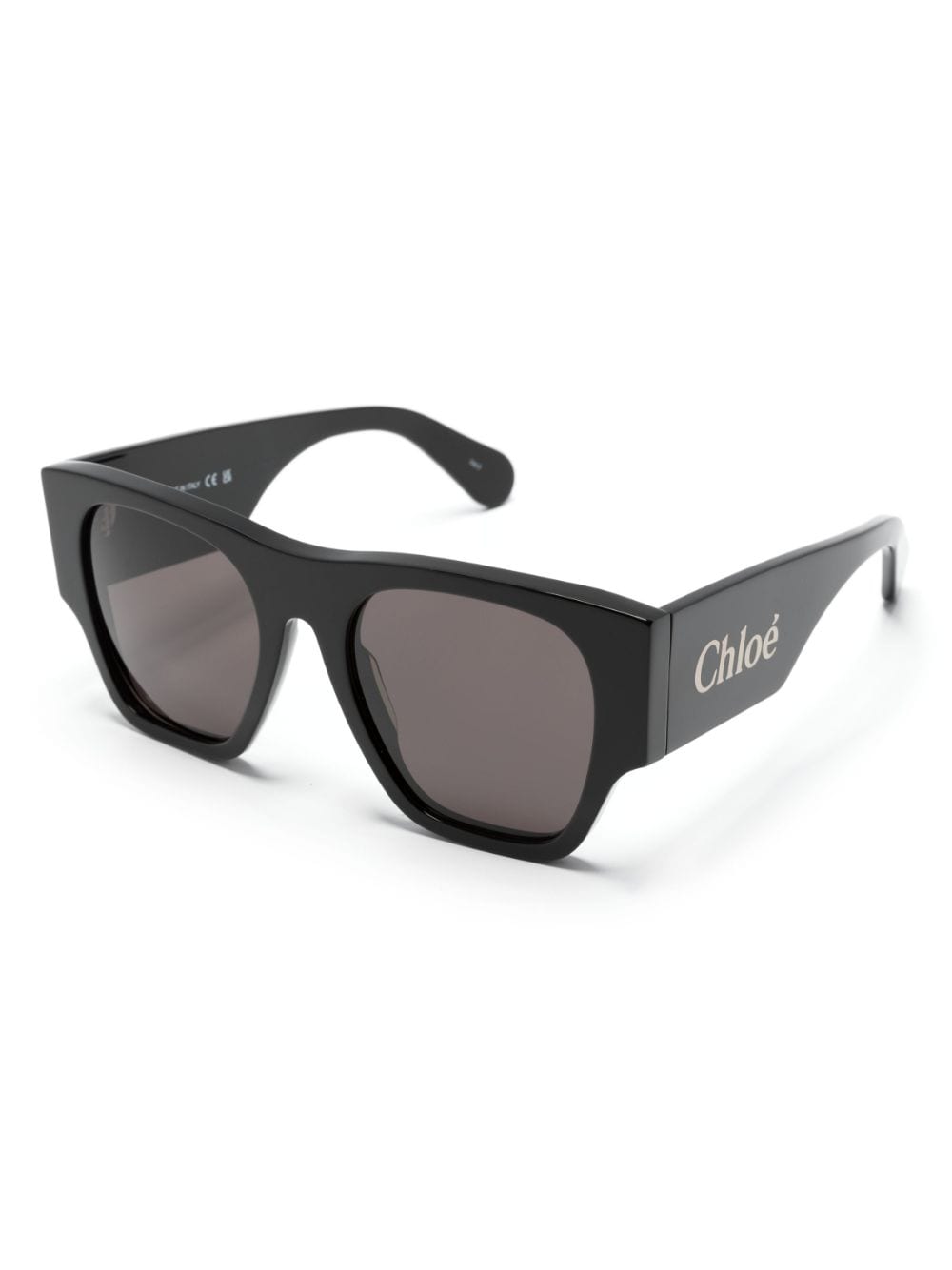 Chloé Eyewear oversized D-frame sunglasses - Zwart